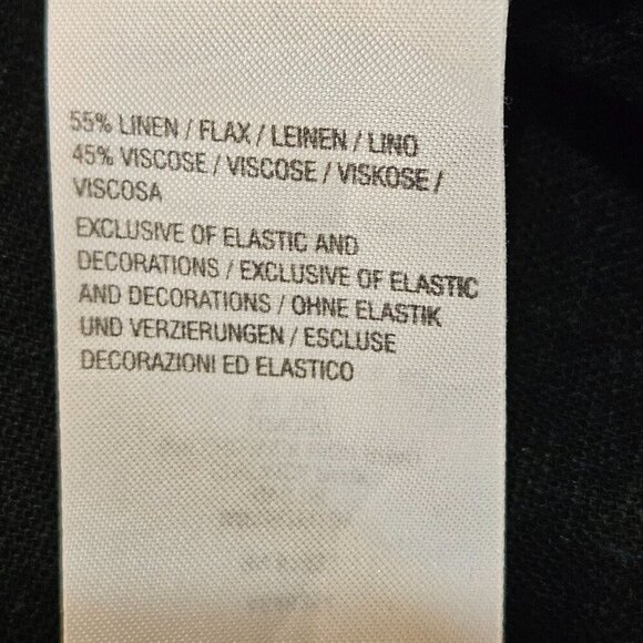 Beautiful By Lawrence Zarian 4X B & W Embroidered Boho Cardigan Jacket Linen - Picture 12 of 12